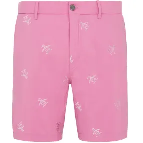 Original Penguin All-Over Pete Embroidery Shorts - Rose Bouquet ZipperedSecurity