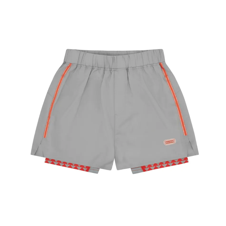 suede look Sealskinz Women's Belton Quick Dry Running Shorts with Under Short in Orange SS25