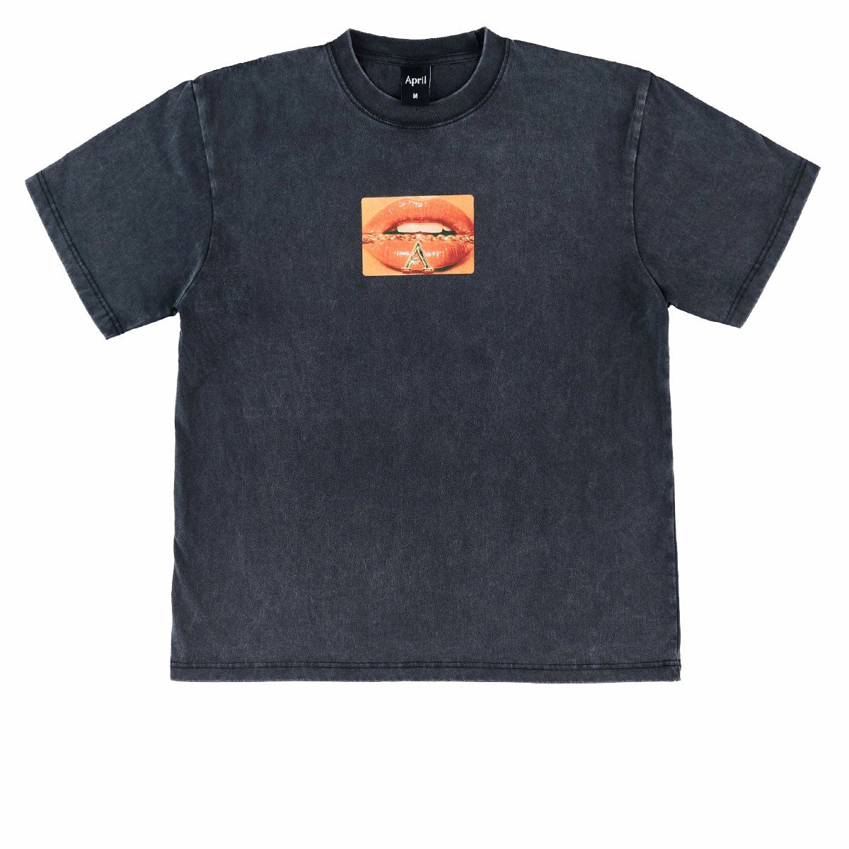 Fit For All Eco Friendly Material April Pendant T-Shirt - Vintage Black