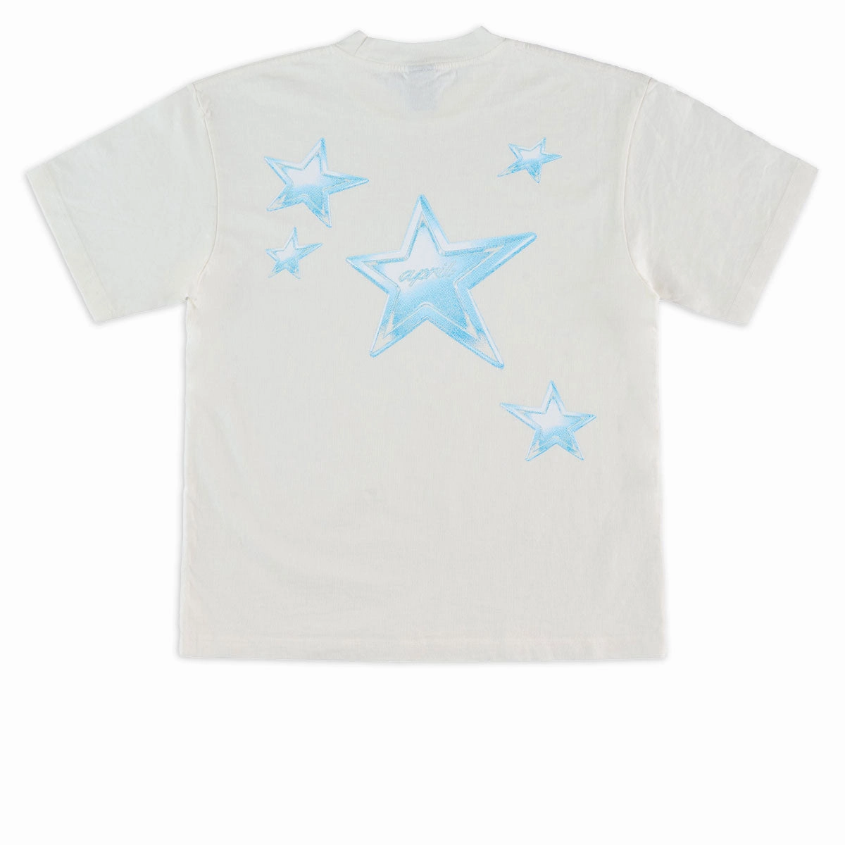 April Stars T-Shirt - White Sporty Fashion