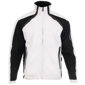 ProQuip Golf Trophy Waterproof Jacket - White/Black/Grey Articulated Knees TemperatureRegulating