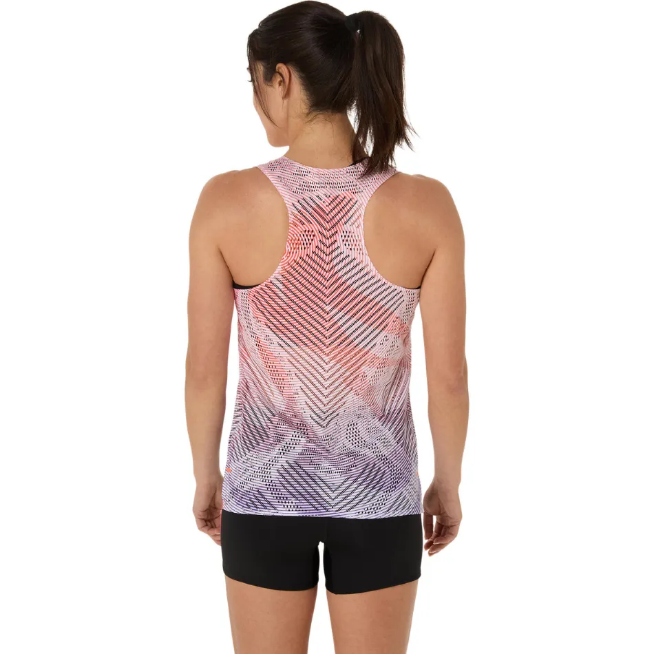 ASICS Women's Metaspeed Running Singlet in Flash Red AW25 Moisture Wicking Lining accessory