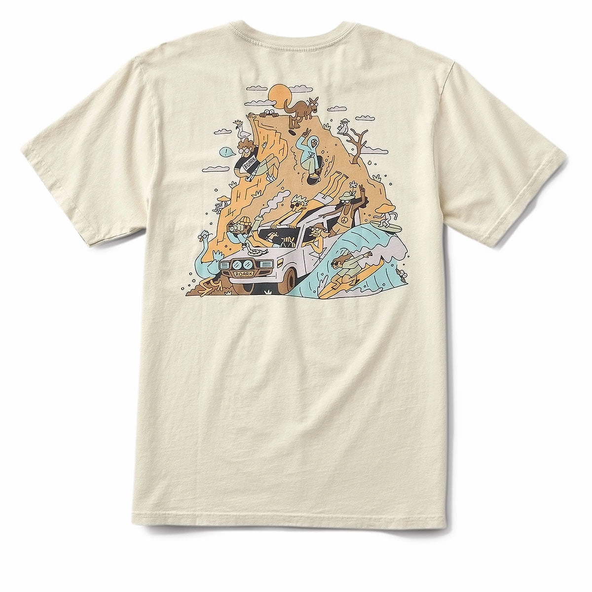 Comfortable fit Roark Road Trip Club T-Shirt - Ivory