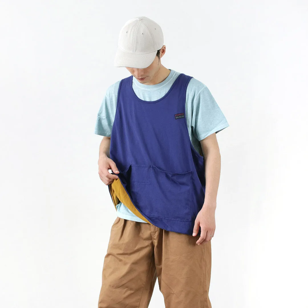 CAL O LINE / Reversible utility tank-top Hypoallergenic fabric Relax Comfort Style