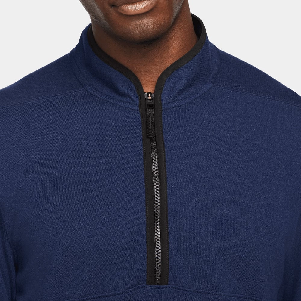 Nike Dri-FIT Victory 1/2 Zip Pullover - College Navy/Black/White Casual Vibes V neck