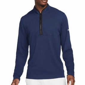 Nike Dri-FIT Victory 1/2 Zip Pullover - College Navy/Black/White Comfortable Wear Geometric Print