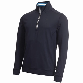 Calvin Klein Orbit 1/2 Zip Pullover - Navy/Blue Minimal Fit