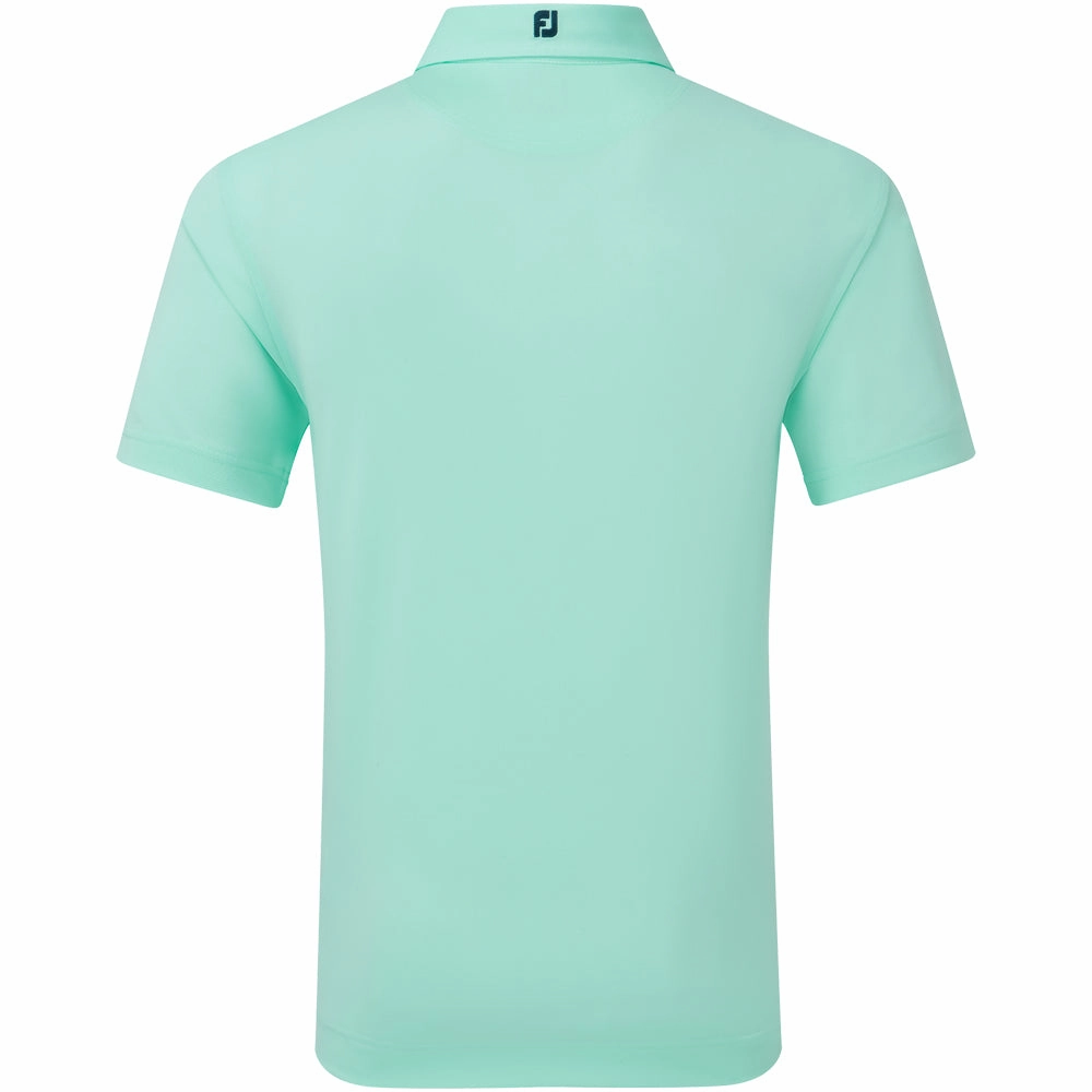 FootJoy Stretch Pique Solid Polo Shirt - Sea Glass Chilly Layer