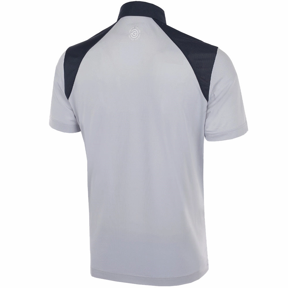 Galvin Green Mapping Ventil8  Polo Shirt - Cool Grey/Navy/White Classic Outfit ZeroDistressFinish
