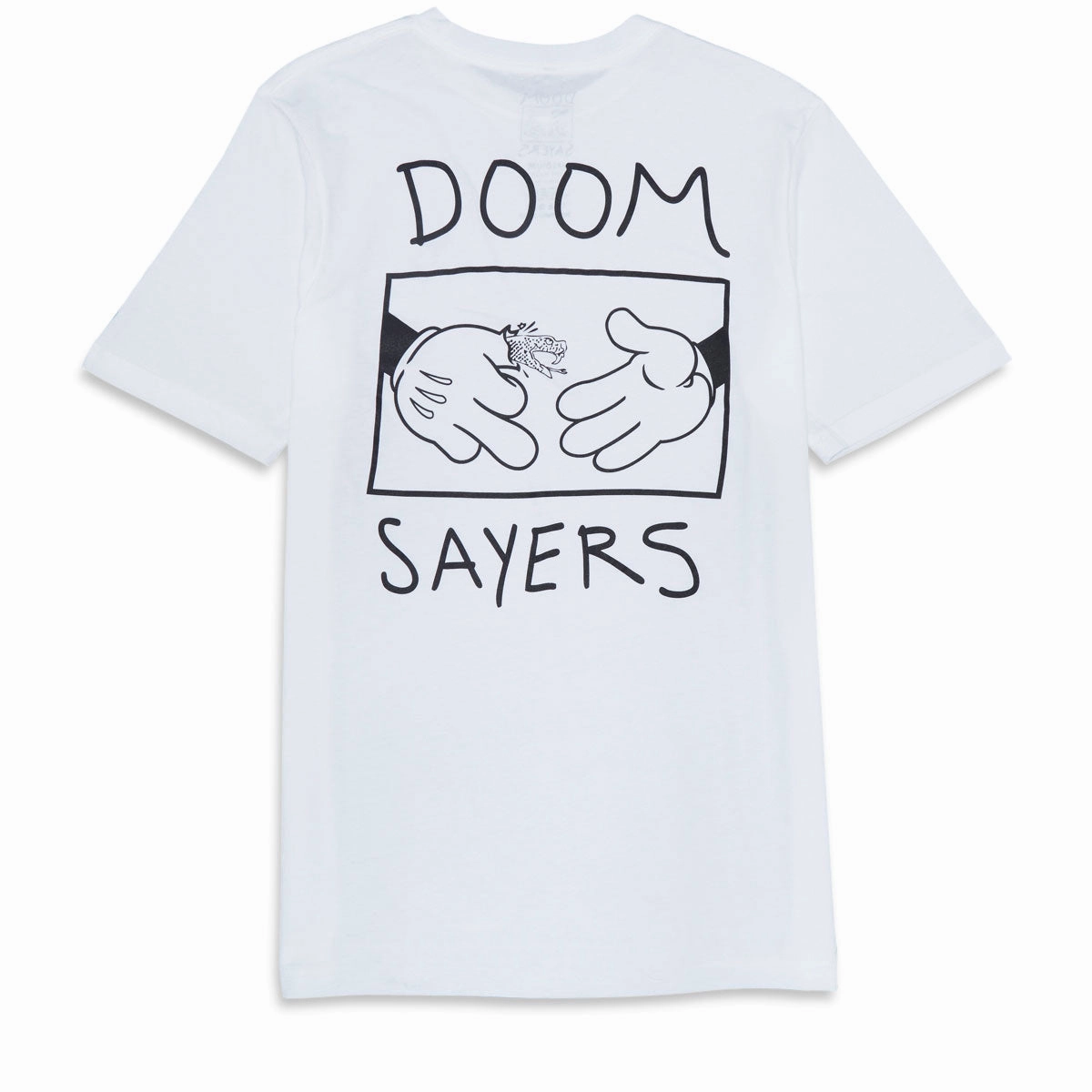 suitable for all genders Chic Fashion Doom Sayers Cartoon Bird T-Shirt - White