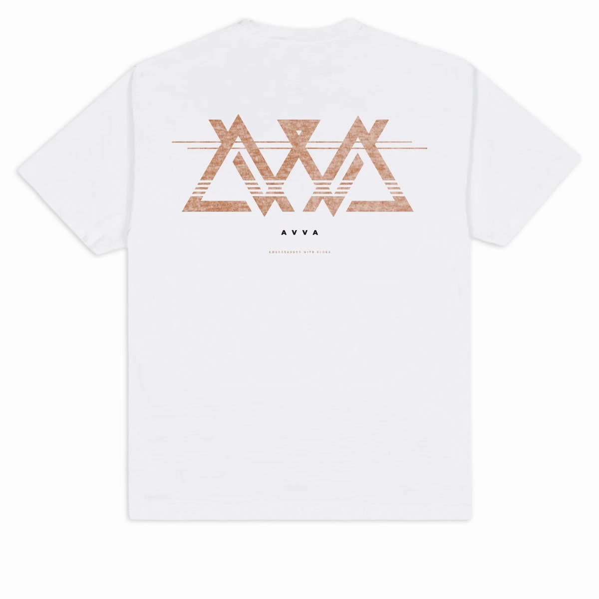 Premium Cotton Quality Layer AVVA Circut T-Shirt - White