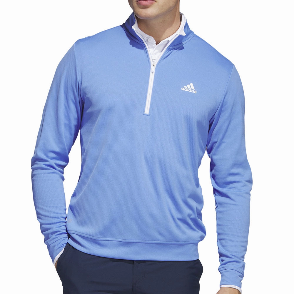 Modern Chic adidas Lightweight 1/4 Zip Pullover - Blue Fusion