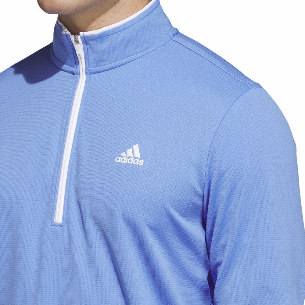 adidas Lightweight 1/4 Zip Pullover - Blue Fusion Street Ready