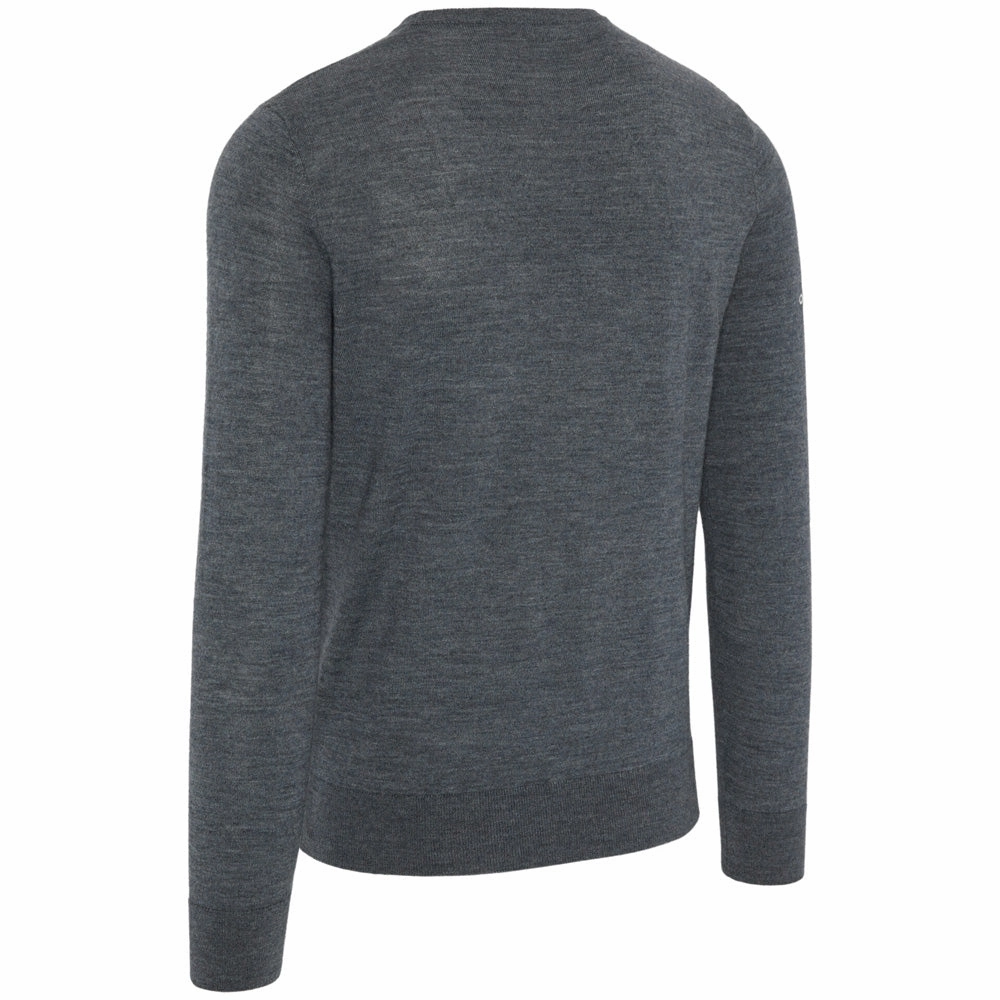 Callaway Crew Neck Merino Mix Sweater - Steel Heather Weekend Layer