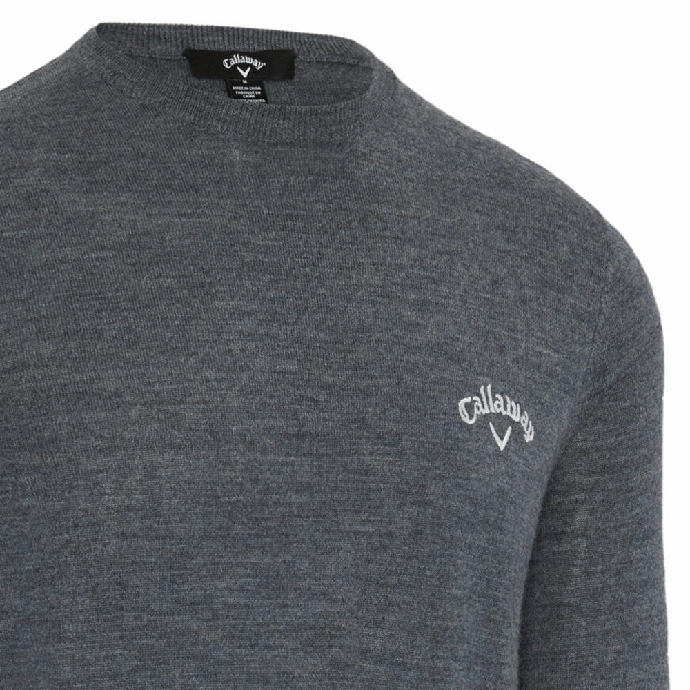 Outdoor Look Callaway Crew Neck Merino Mix Sweater - Steel Heather