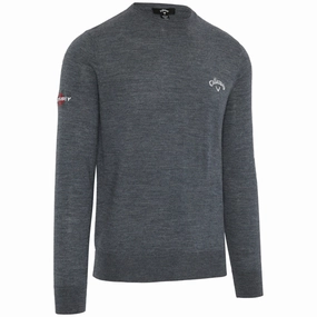 Callaway Crew Neck Merino Mix Sweater - Steel Heather product stud toughness