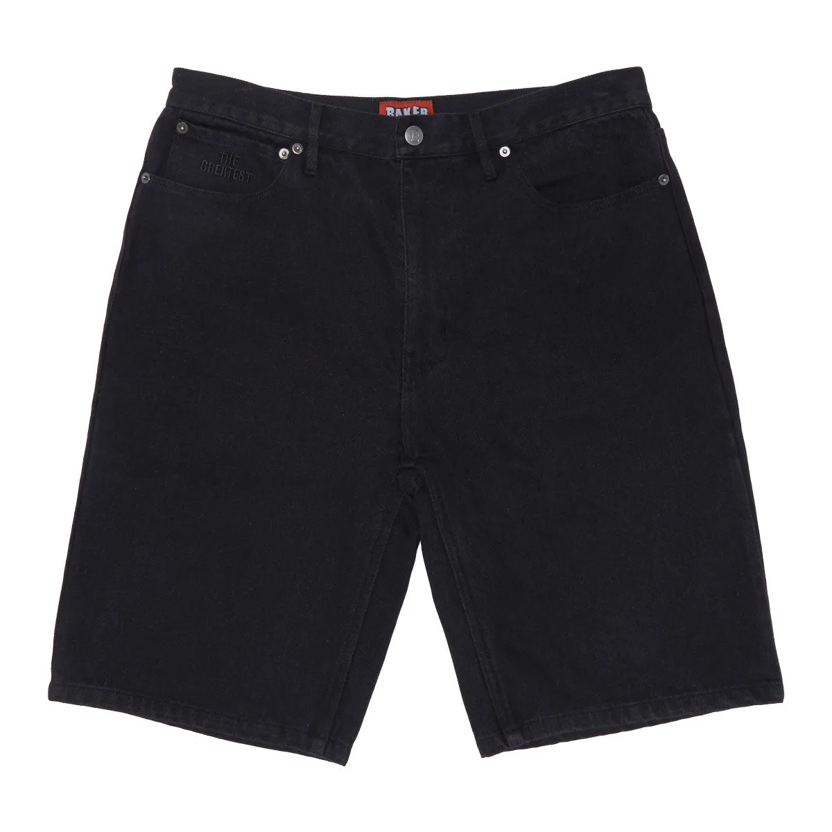 Gym apparel Lightweight Construction Baker Warner Denim Shorts - Black