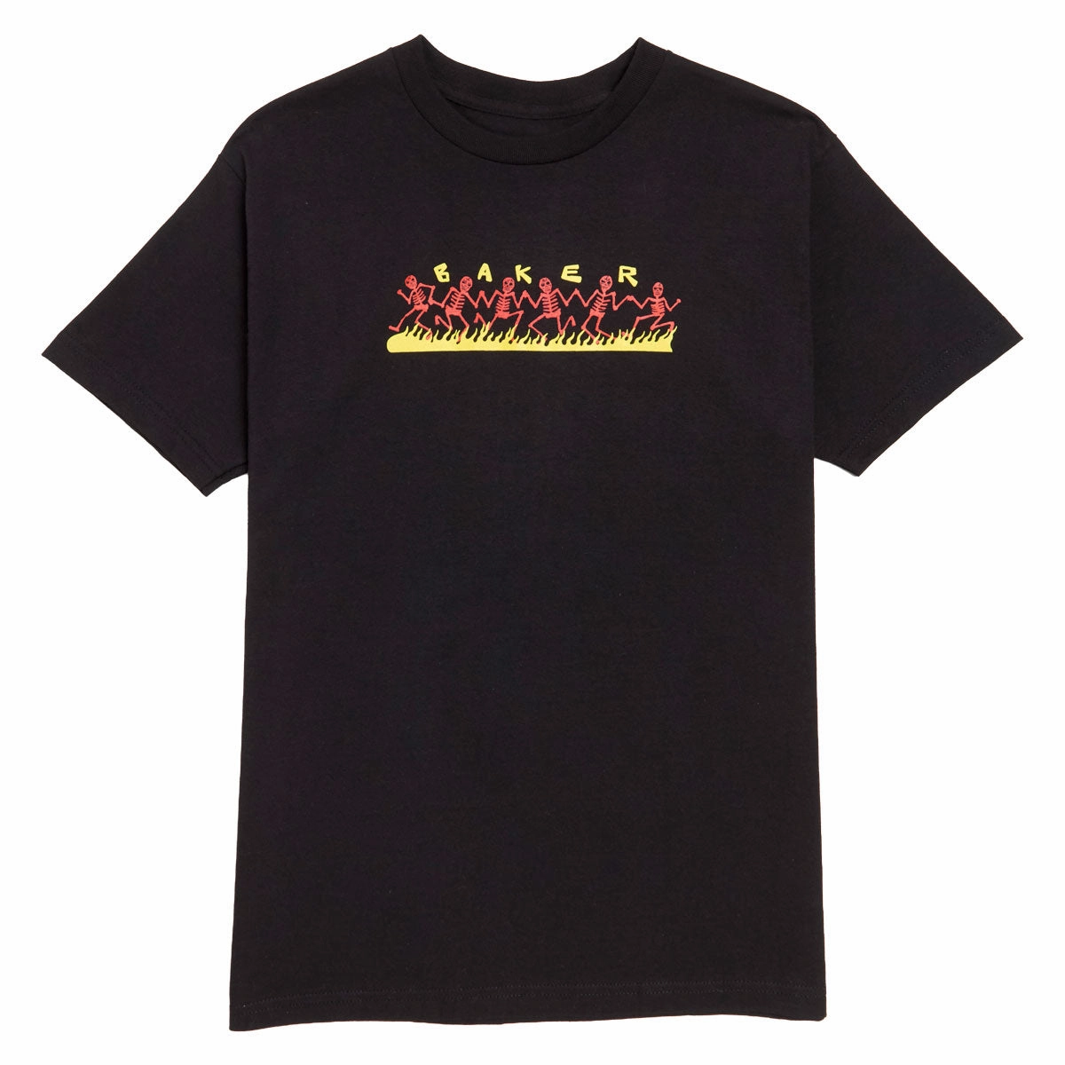 Baker Dancing Skellies T-Shirt - Black Stain Resistant Kids clothing