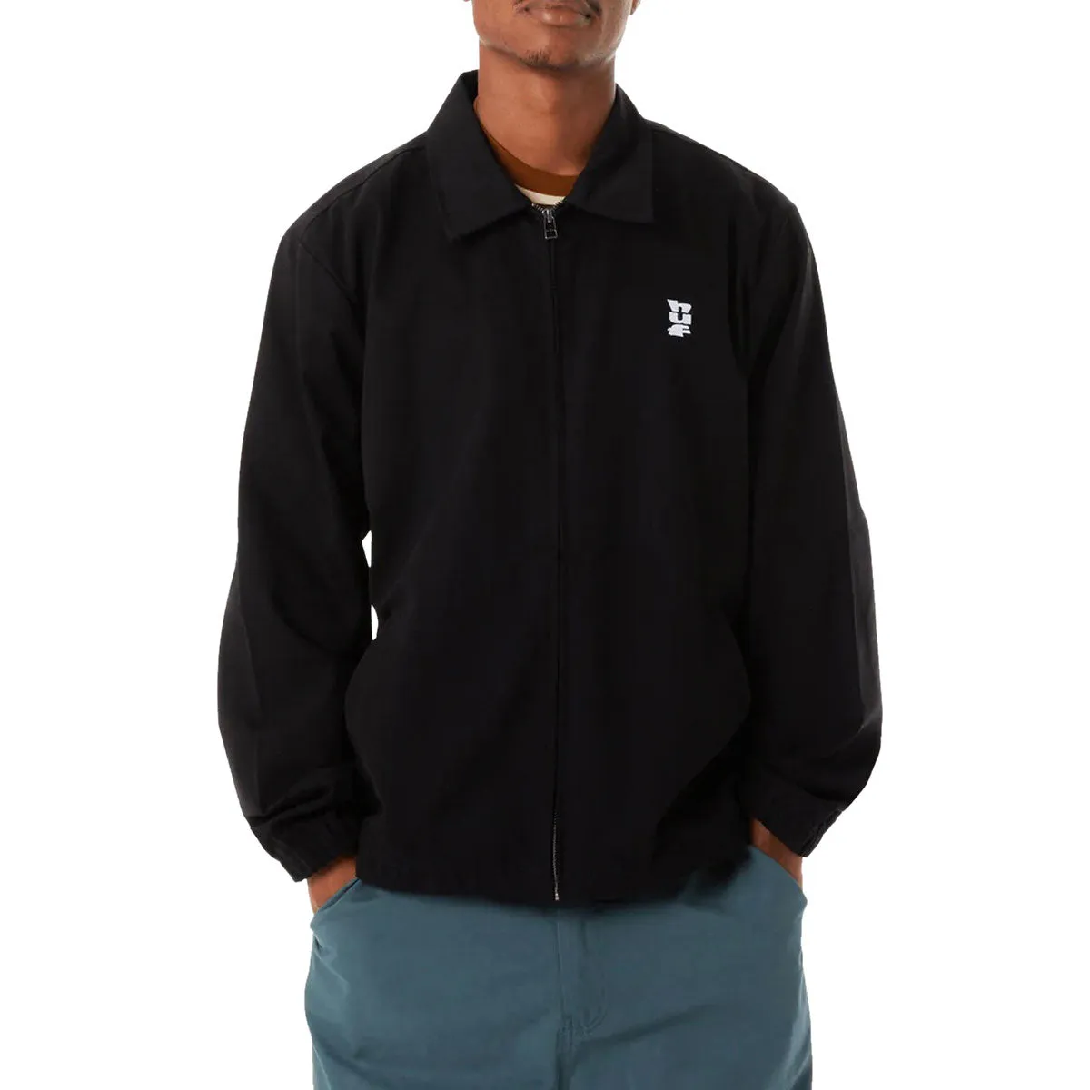 Micro Perforated Panels HUF Set Megablast Shop Jacket - Black