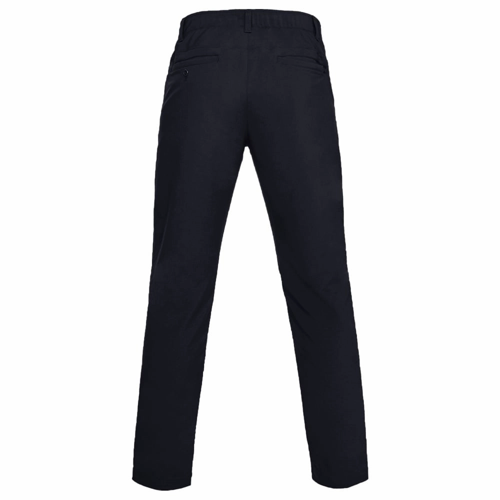 Anti Static Finish Curved Waistline Under Armour Performance Slim Taper Golf Trousers - Black