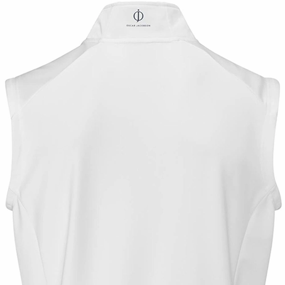 Running wear Oscar Jacobson Trent Tour Sleeveless Midlayer - White