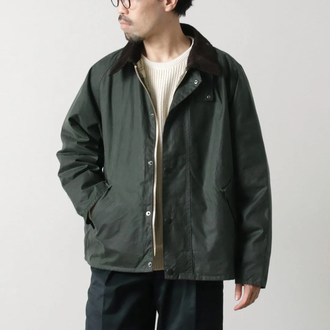 BARBOUR / Oversized Transport Wax Jacket Thermal Reflective Lining AntiStatic Inner Layer