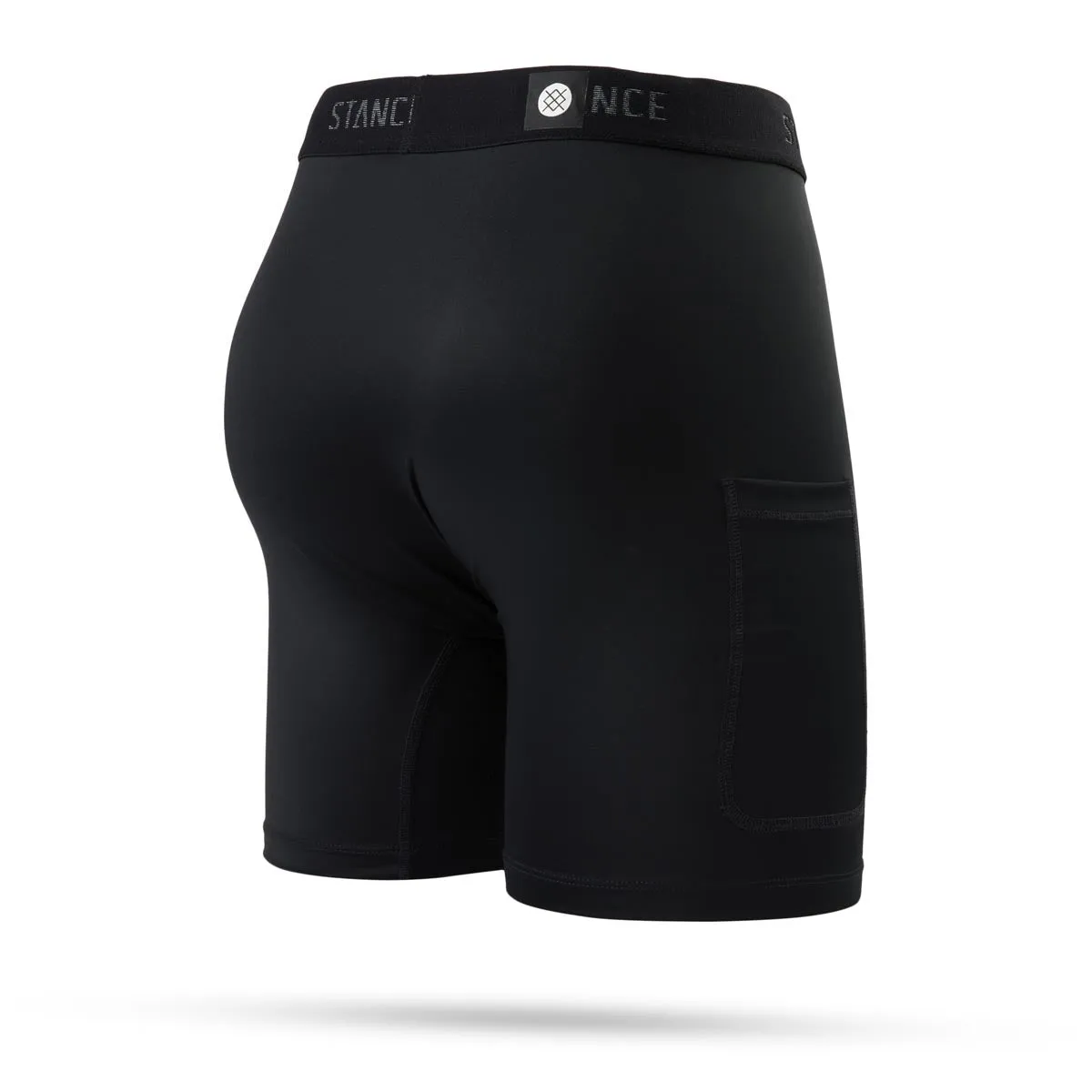 Streamlined Fit Chic Walking Stance Compression Nylon Underwear - Black