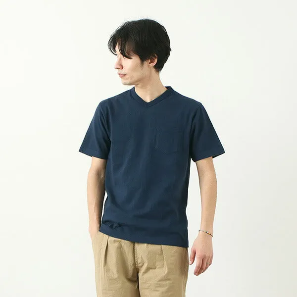 Street Trend Look BARNS / BR-1101 Loopwheel Jersey Short Sleeve V-neck
