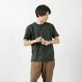 AntiStaticFinish BARNS / Cozun knitted vintage gusset short sleeve crew neck T-shirt
