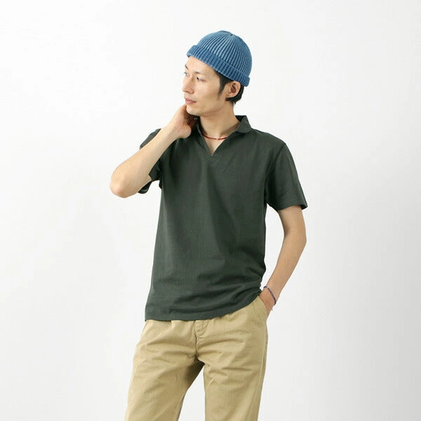 Trendy Piece BARNS / Cozun Knit Vintage Skipper Polo Shirt