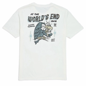 Floral Print Roark Worlds End T-Shirt - Off White