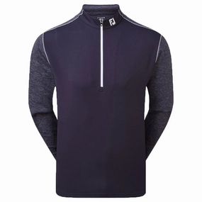 Concert Look FootJoy Tonal Heather Chill-Out Pullover - Navy
