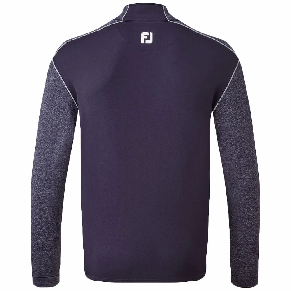FootJoy Tonal Heather Chill-Out Pullover - Navy Light Jacket