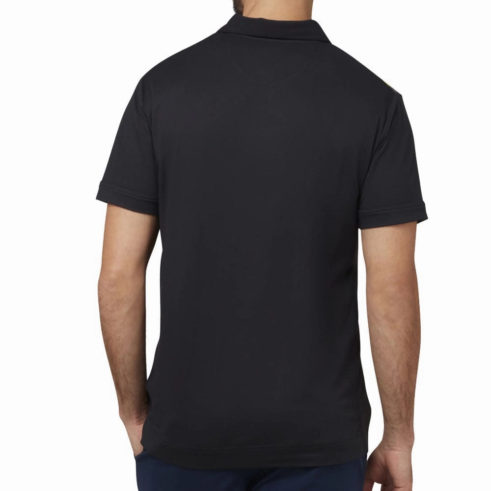 Christmas Callaway Multi-Colour Glitched Print Polo Shirt - Caviar