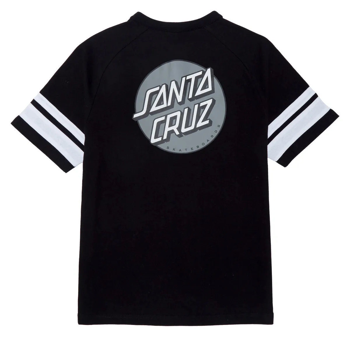 Textured Finish Santa Cruz Bond Henley Shirt - Black/White