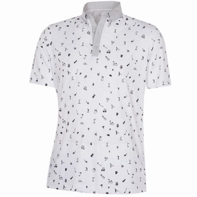 Fashion Comfort Galvin Green Miro V8  Polo Shirt - White/Black