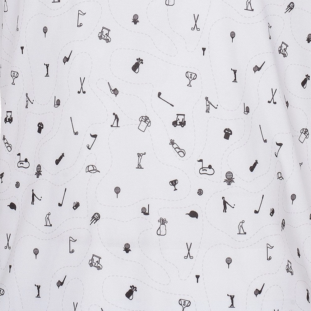Galvin Green Miro V8  Polo Shirt - White/Black Weekend Fashion Effortless Daywear