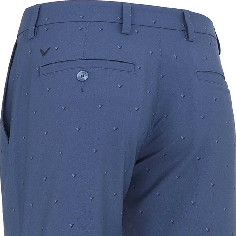 Rough texture Callaway Chev Print Shorts - Peacoat