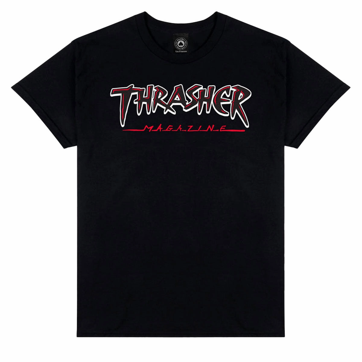 Thrasher Slash T-Shirt - Black Fashion Forward soft look
