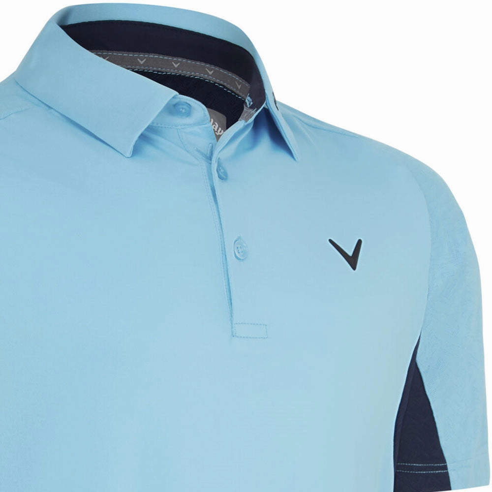 Comfy Layer proper length Callaway Odyssey Blocked Polo Shirt - Blue Grotto
