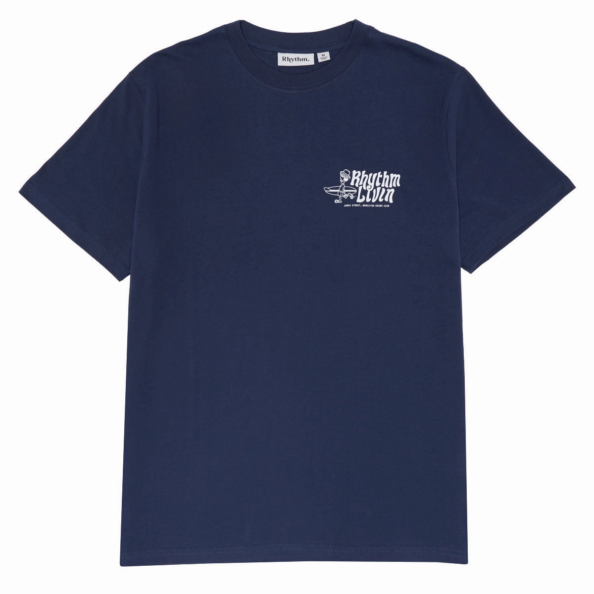 Rhythm Livin T-Shirt - Navy Reinforced Shoulder