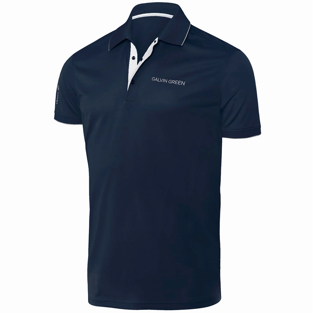 Galvin Green Marty Tour Edition Golf Polo Shirt - Navy Soft Comfort Wear Active Trend