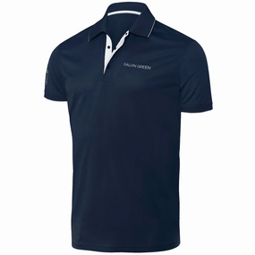 Galvin Green Marty Tour Edition Golf Polo Shirt - Navy Soft Comfort Wear Active Trend