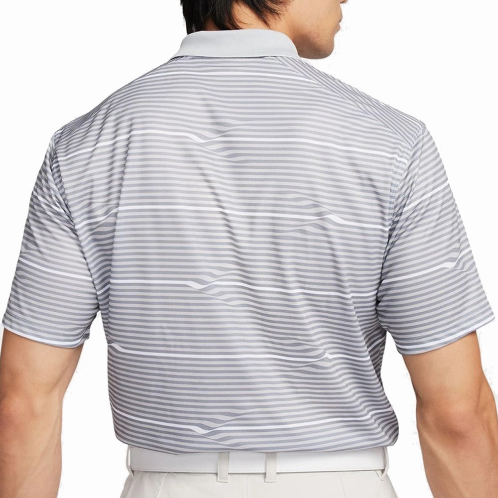 Nike Dri-FIT Victory  Ripple Polo Shirt - Cool Grey/Light Smoke Grey/Black Tight fit sexiness