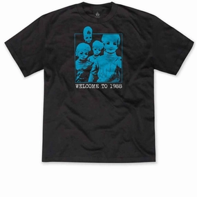 Layered Wear Soft Comfort Wear Black Label Welcome To 1988 T-Shirt - Black