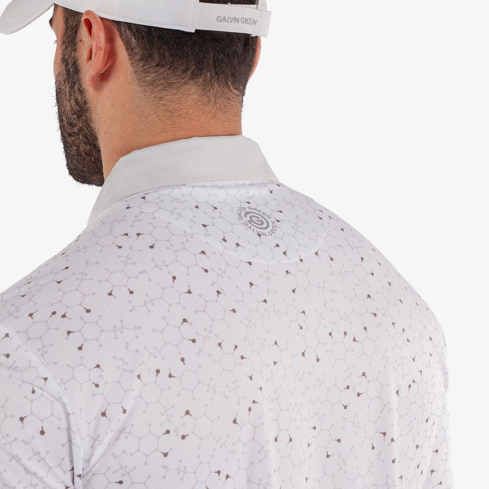 Casual Statement Galvin Green Mannix Polo Shirt - White/Cool Grey