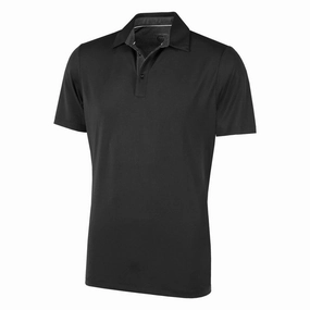 Galvin Green Milan Polo Shirt V8  - Black Simple Fashion Summer Comfort