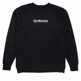 Moisture Wicking Lining Birdhouse Logo Sweatshirt - Black