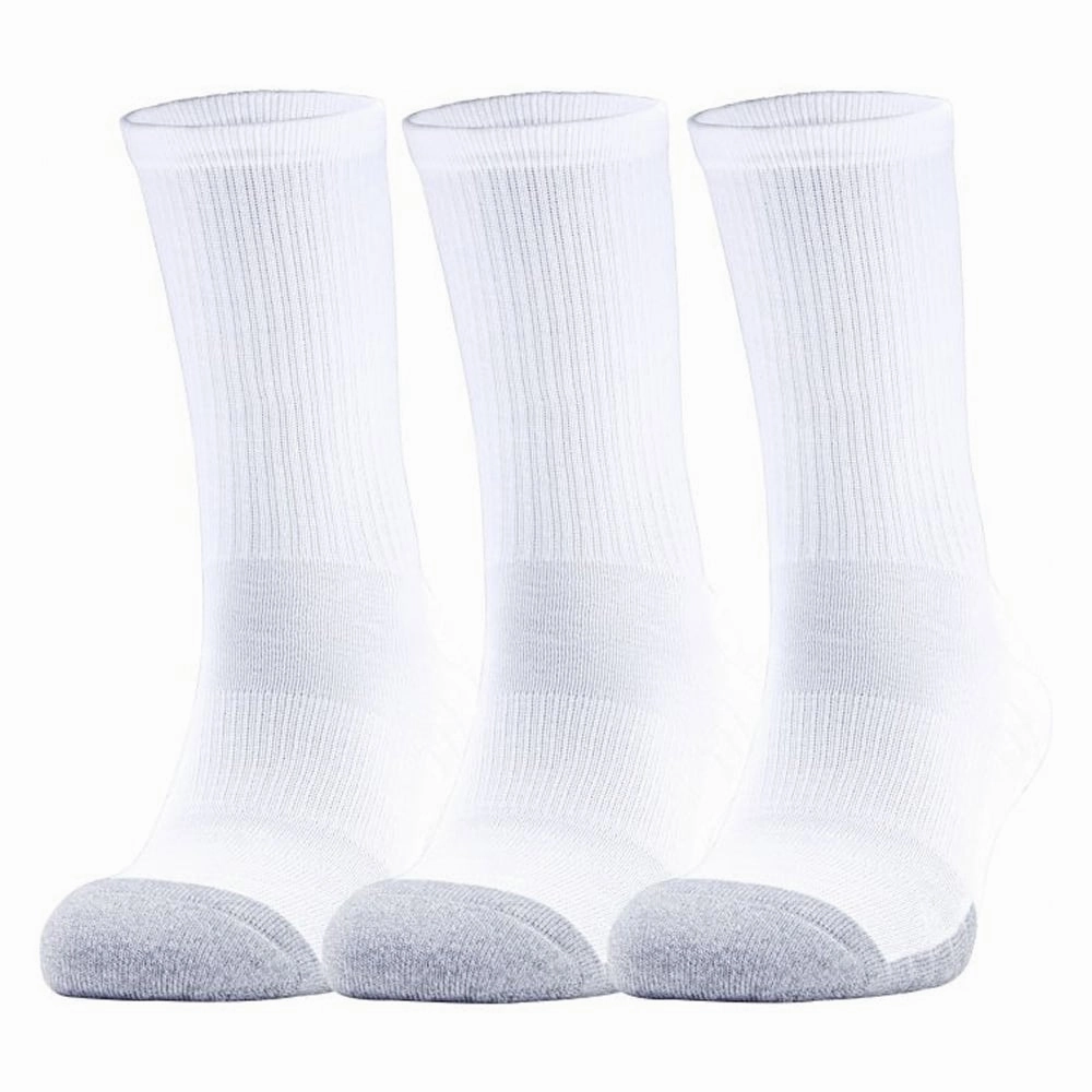 Under Armour HeatGear Crew Golf Socks (3 Pack) - White Bootcut