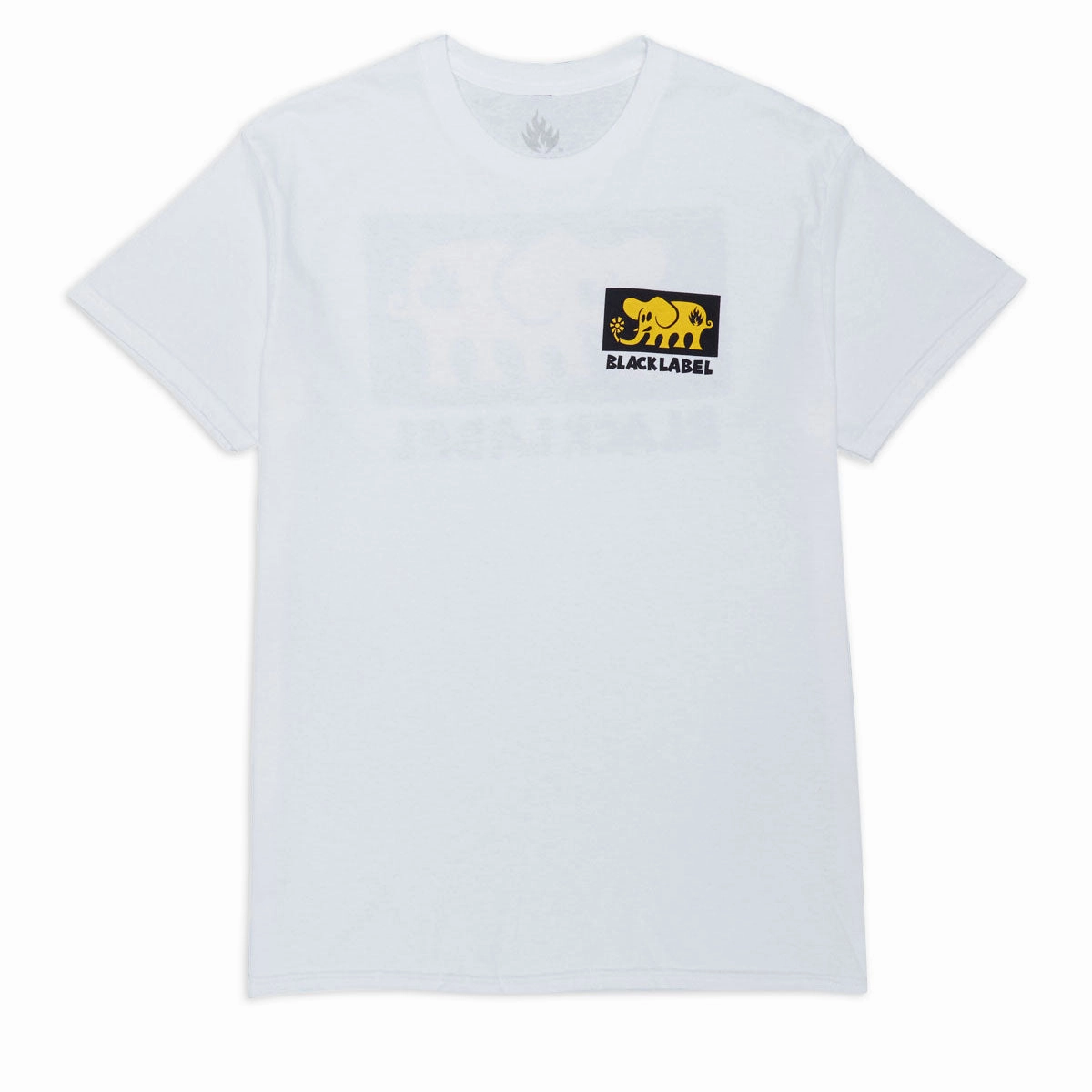 Black Label Elephant Block T-Shirt - White Classic Smart